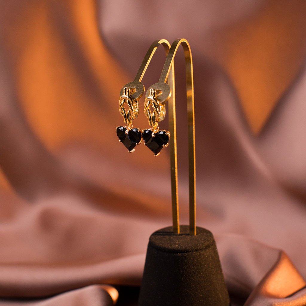 Kolczyki „Noir Love” Black