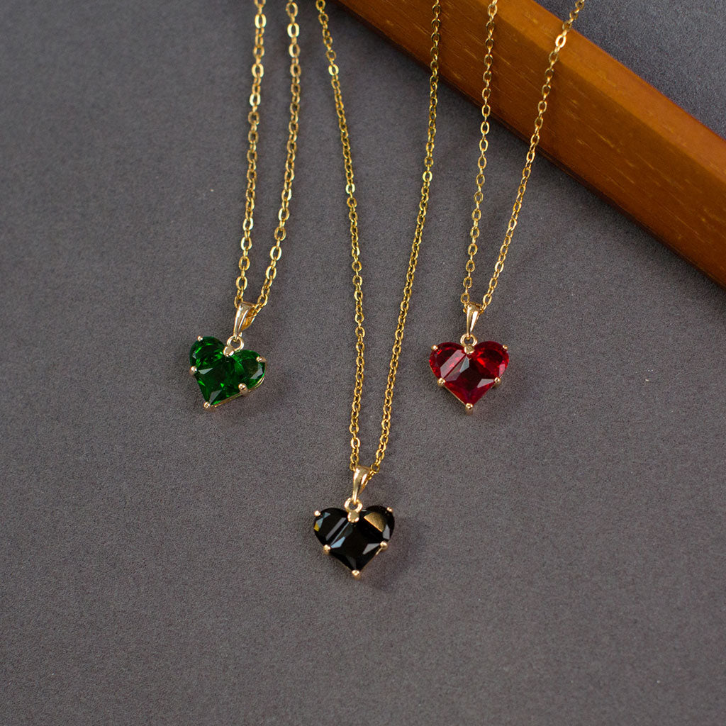 Naszyjnik „Love” black, green, red