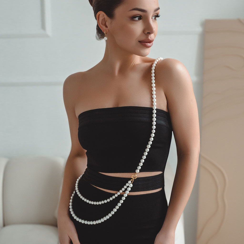 Naszyjnik Transformer z pereł „Biała Pasja 2”