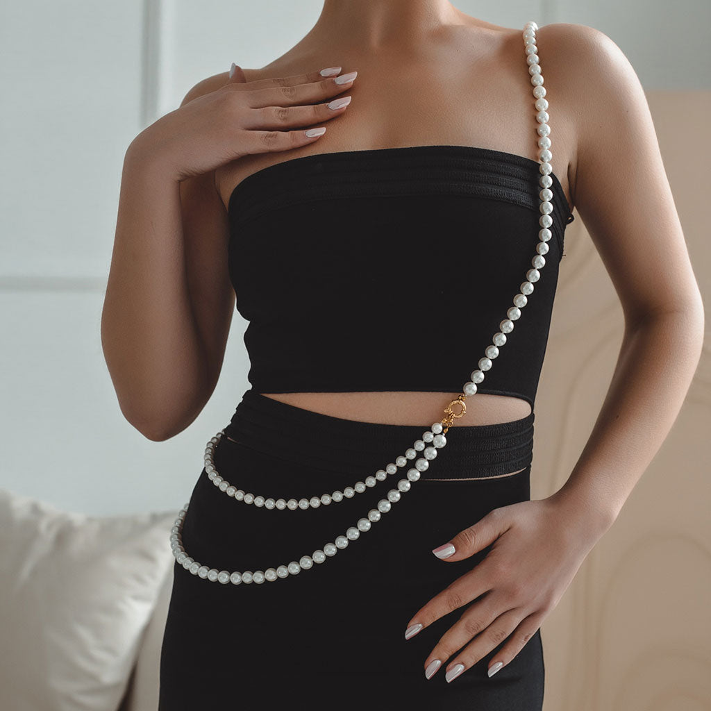 Naszyjnik Transformer z pereł „Biała Pasja 2”